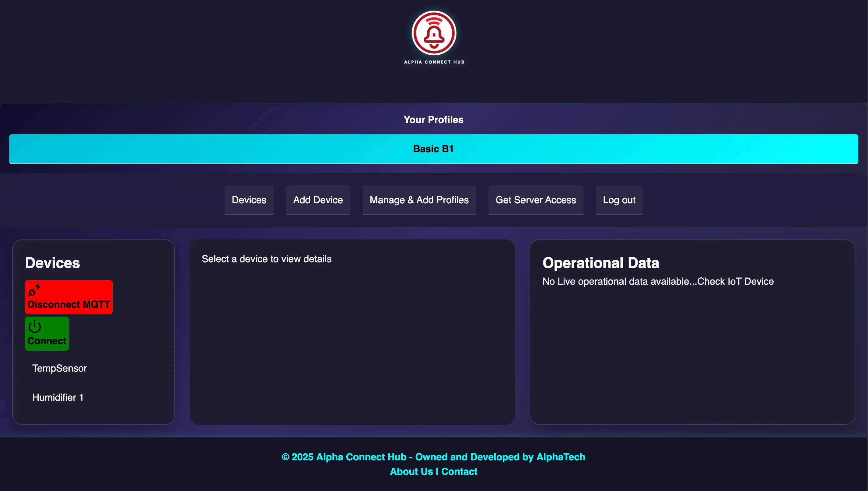 Alpha Connect Hub Project Preview