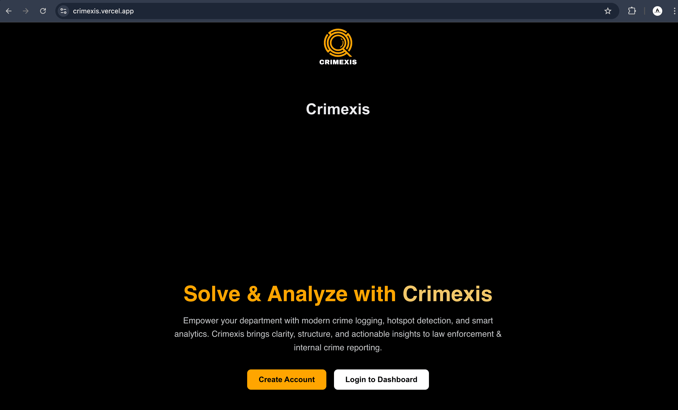 Crimexis Project Preview